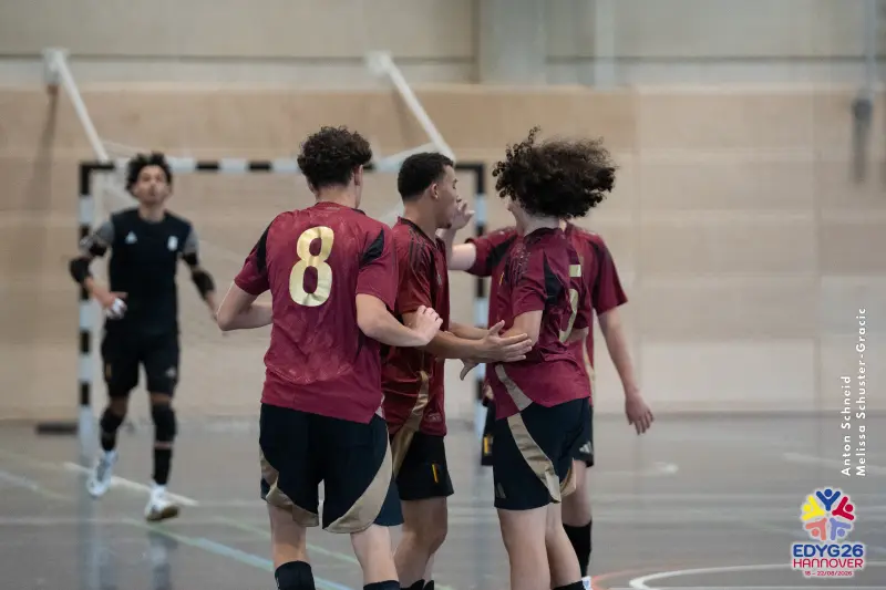 Day 2 — Futsal (BEL – DEN)