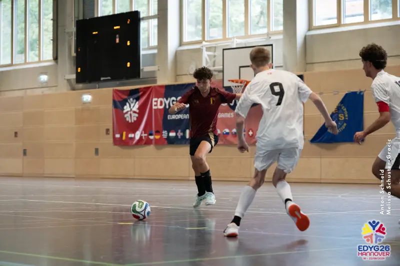 Day 2 — Futsal (BEL – DEN)
