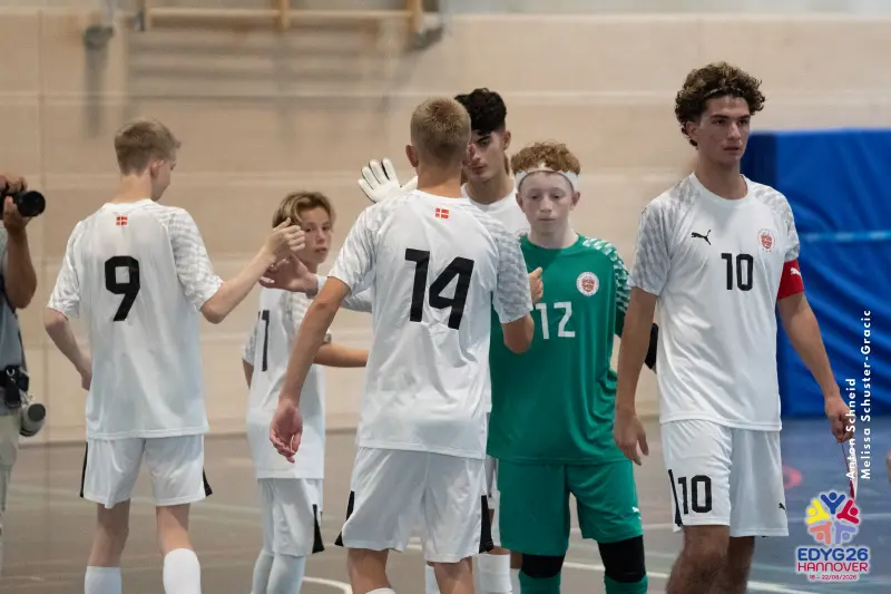 Day 2 — Futsal (BEL – DEN)