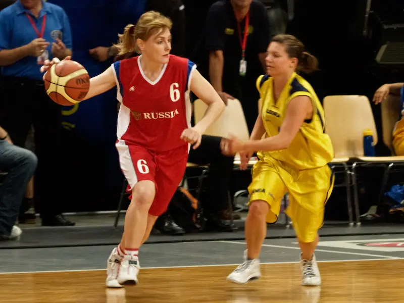 Match Sweden - Russia. In attack Voldina Tatyana (RUS)