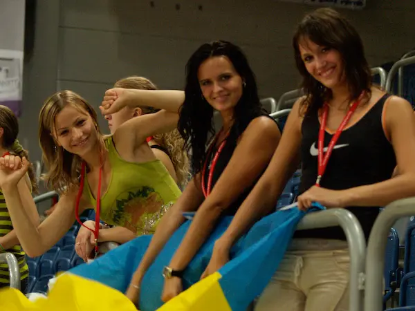 The most active and beautiful girls from Ukraine