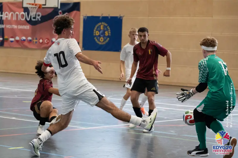 Day 2 — Futsal (BEL – DEN)