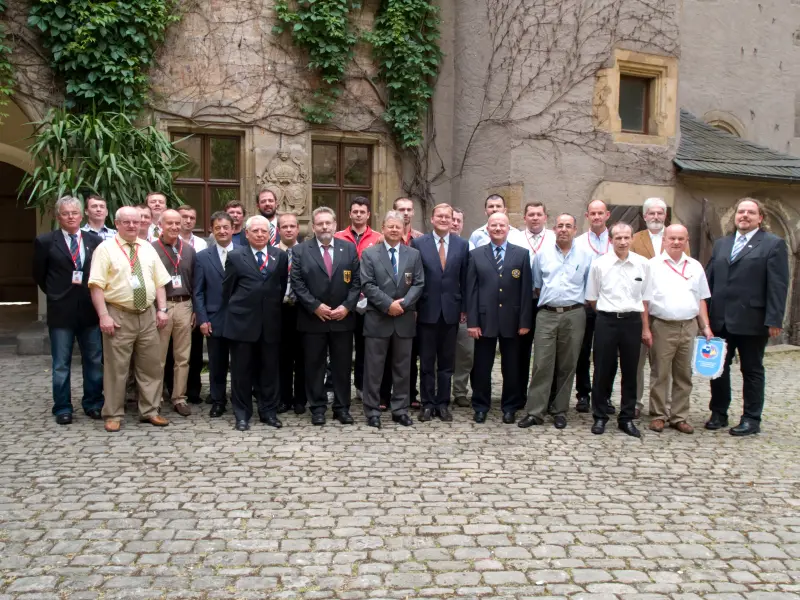 Reception of representatives of teams - participants EC by burgomaster Bamberg