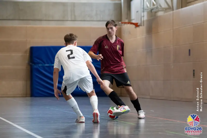 Day 2 — Futsal (BEL – DEN)