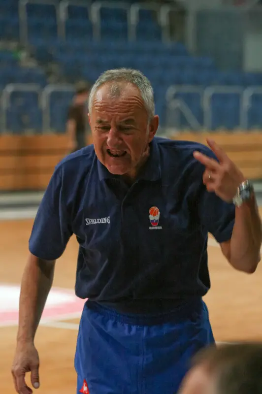Trainer Peter Brumen (SLO) is not pleased with game of the team