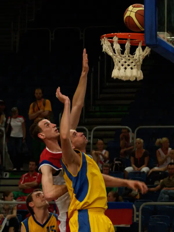 In struggle for ball Vladlen Nikolenko (UKR), Vitali Konovalov (RUS) and Pavlo Gaydamaka (UKR)