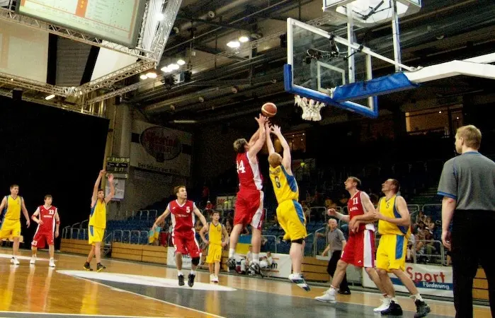 Match between teams of Russia and Ukraine